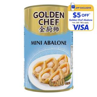Golden Chef China Mini Abalone in Brine (6 - 10 Pieces)