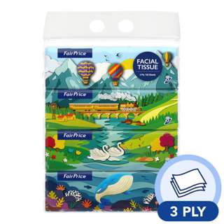 FairPrice Facial Tissue 3ply Soft Pack - Special Edition