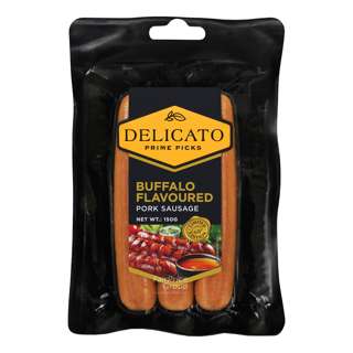 Delicato Pork Sausage - Buffalo Flavoured