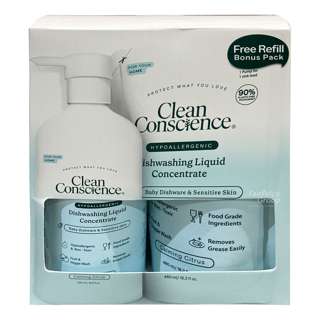 Clean Conscience Dishwashing Liquid + Refill (Calming Citrus)