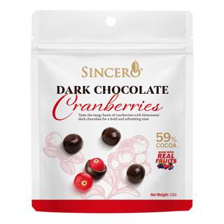 Sincero Dark Chocolate - Cranberries