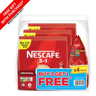 Nescafe 3 in 1 Instant Coffee - Original (Value Pack)
