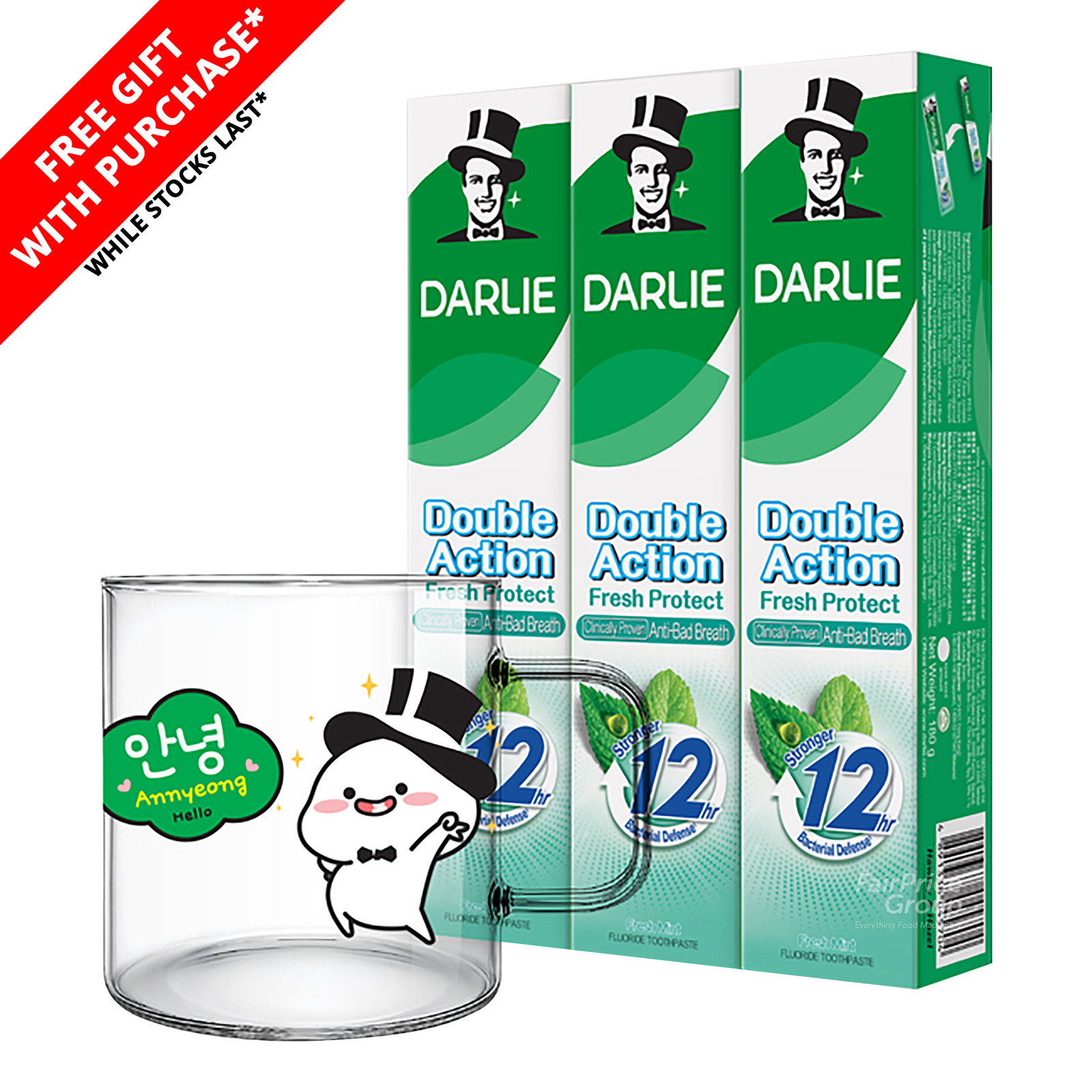 Darry Toothpaste Darlie Double Action Toothpaste - Fresh Protect + Quby Cup | NTUC FairPrice