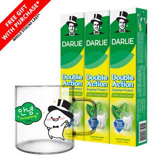 Darlie Double Action Toothpaste - Enamel Protect + Quby Cup