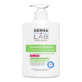 Derma Lab Moisture Restore Cream to Foam Cleanser