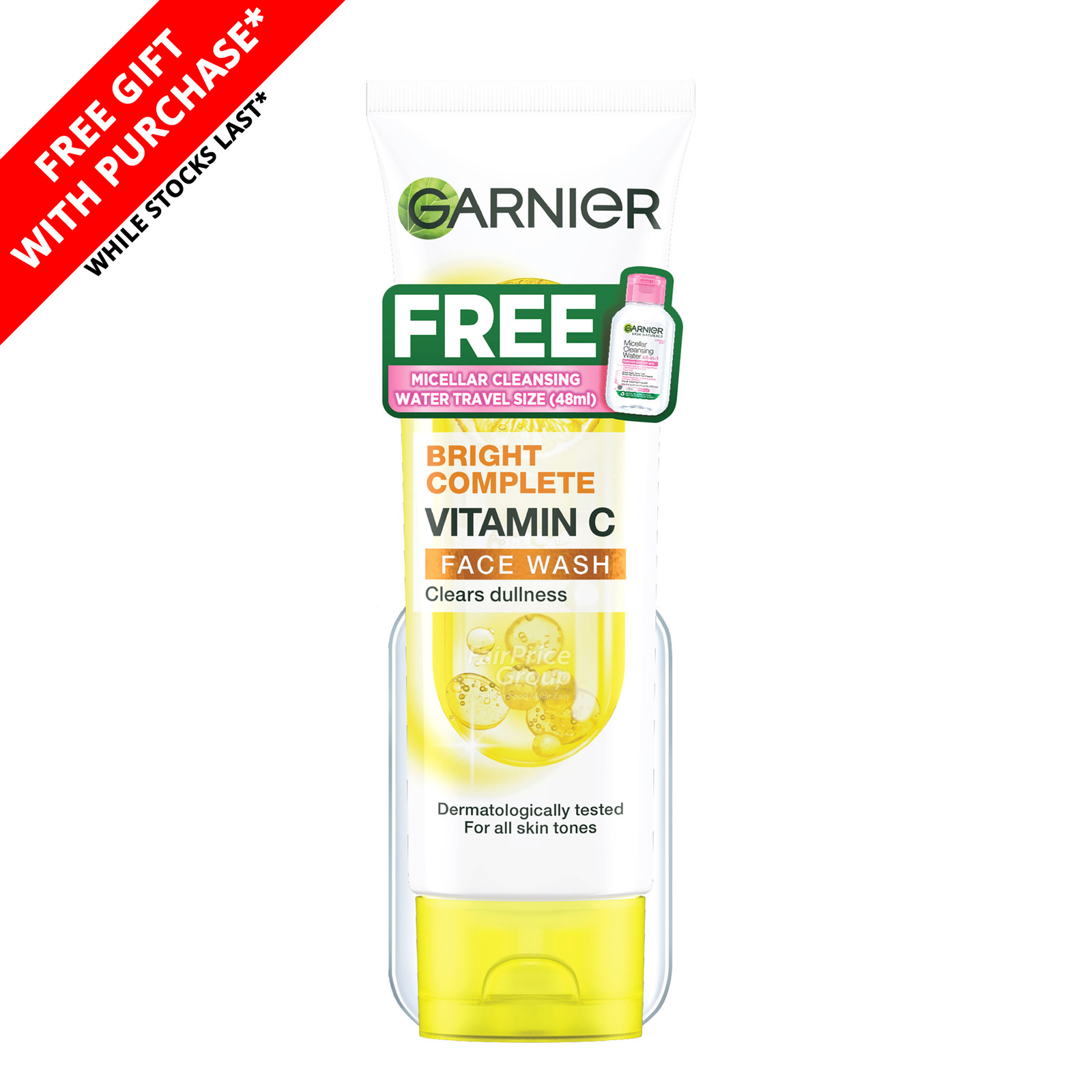 Garnier Bright Complete Foam + Free Micellar Water | NTUC FairPrice