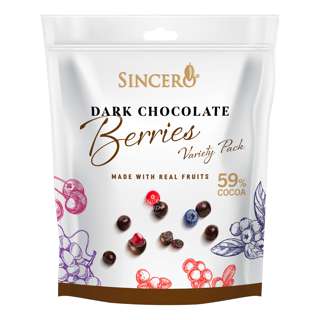 Sincero Dark Chocolate - Berries (Variety Pack) Sincero Dark Chocolate - Berries (Variety Pack)