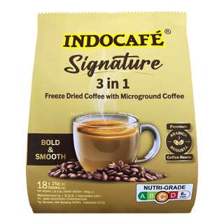 Indocafe 3 in 1 Instant Coffee-Signature Freeze Dried Microground Indocafe 3 in 1 Instant Coffee-Signature Freeze Dried Microground