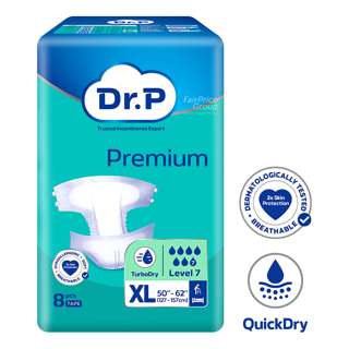 Dr P Premium Adult Diapers Tape - Lv7 (XL)