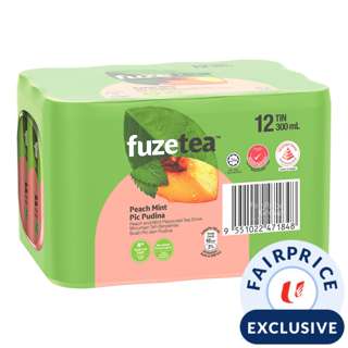 Fuze Tea Flavoured Tea Can Drink - Tea Peach Mint