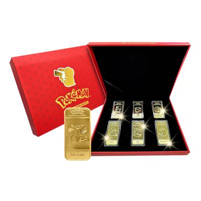 Sg Mint Rmr159 Pokemon 24k Gold Plated Ingot 6-In-1 Set | NTUC FairPrice