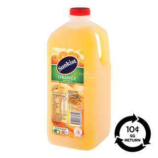 [BCRS] Sunkist Fruit Bottle Juice - Orange (No Sugar Added)