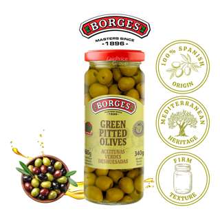 Borges Green Olives - Pitted Borges Green Olives - Pitted