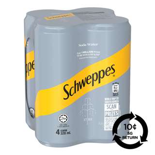 [BCRS] Schweppes Carbonated Can Drink - Soda Water