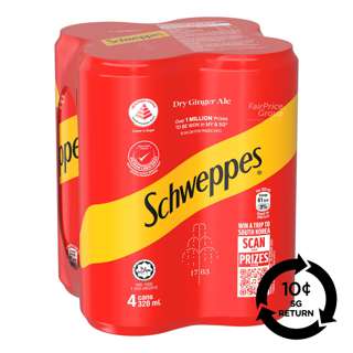 [BCRS] Schweppes Carbonated Can Drink - Dry Ginger Ale