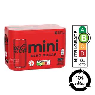 [BCRS] Coca-Cola Mini Can Drink - Zero Sugar