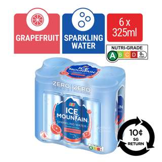 [BCRS] F & N Ice Mountain Sparkling Can Water - Grapefruit (No Sugar)