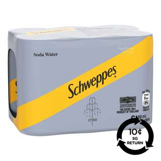 [BCRS] Schweppes Carbonated Mini Can Drink - Soda Water