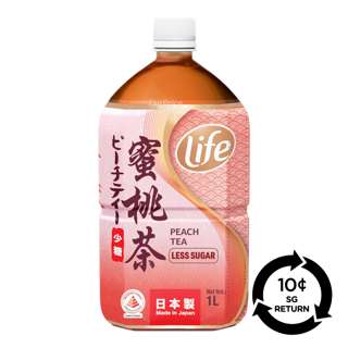 [BCRS] Life Peach Tea Bottle Drink - Less Sugar