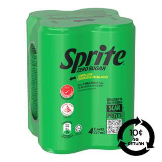 [BCRS] Sprite Sparkling Lemon Lime Can Drink - Zero Sugar