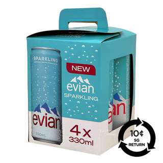 [BCRS] Evian Sparkling Can Water
