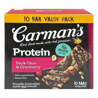 Carman's Gourmet Protein Bars - Dark Chocolate & Cranberry (VP)
