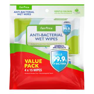FairPrice Anti-Bacterial Wet Wipes