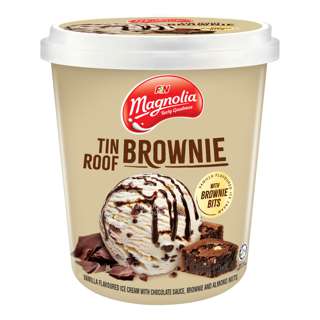 F & N Magnolia Ice Cream - Tin Roof Brownie