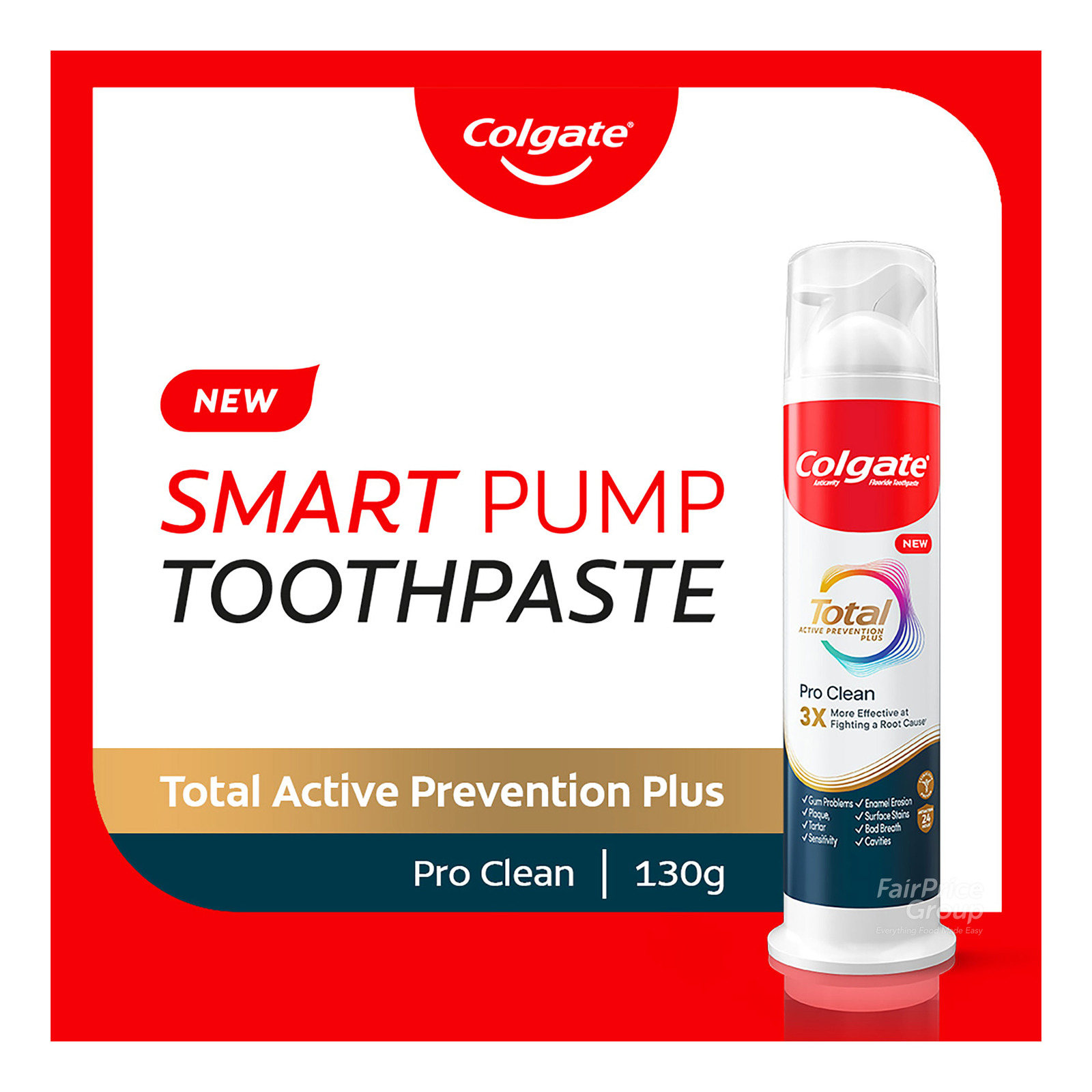 Colgate Total Pump Toothpaste - Pro Clean | NTUC FairPrice