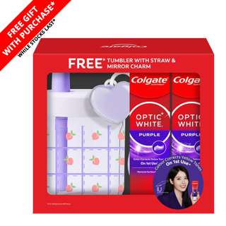 Colgate Optic Whitening Purple Toothpaste + Free Tumbler