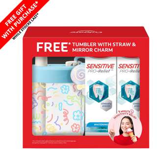 Colgate Sensitive Toothpaste - Whitening + Free Tumbler