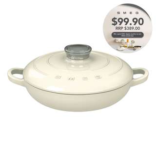 SMEG Cast Iron Braiser - 26cm