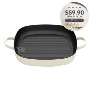 SMEG Cast Iron Grillpan - 26cm