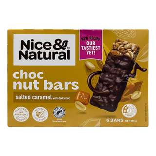 Nice & Natural Chocolate Nut Bars - Salted Caramel