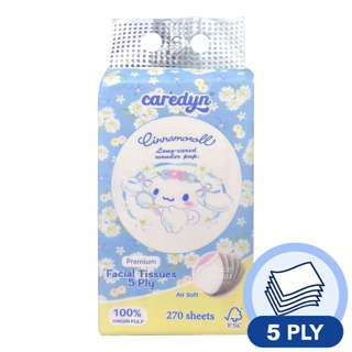 Caredyn Softpack Hanging Facial Tissue - Cinnamoroll (5ply)