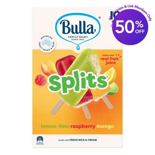 Bulla Splits Ice Cream Sticks - Lemon-Lime, Raspberry, Mango