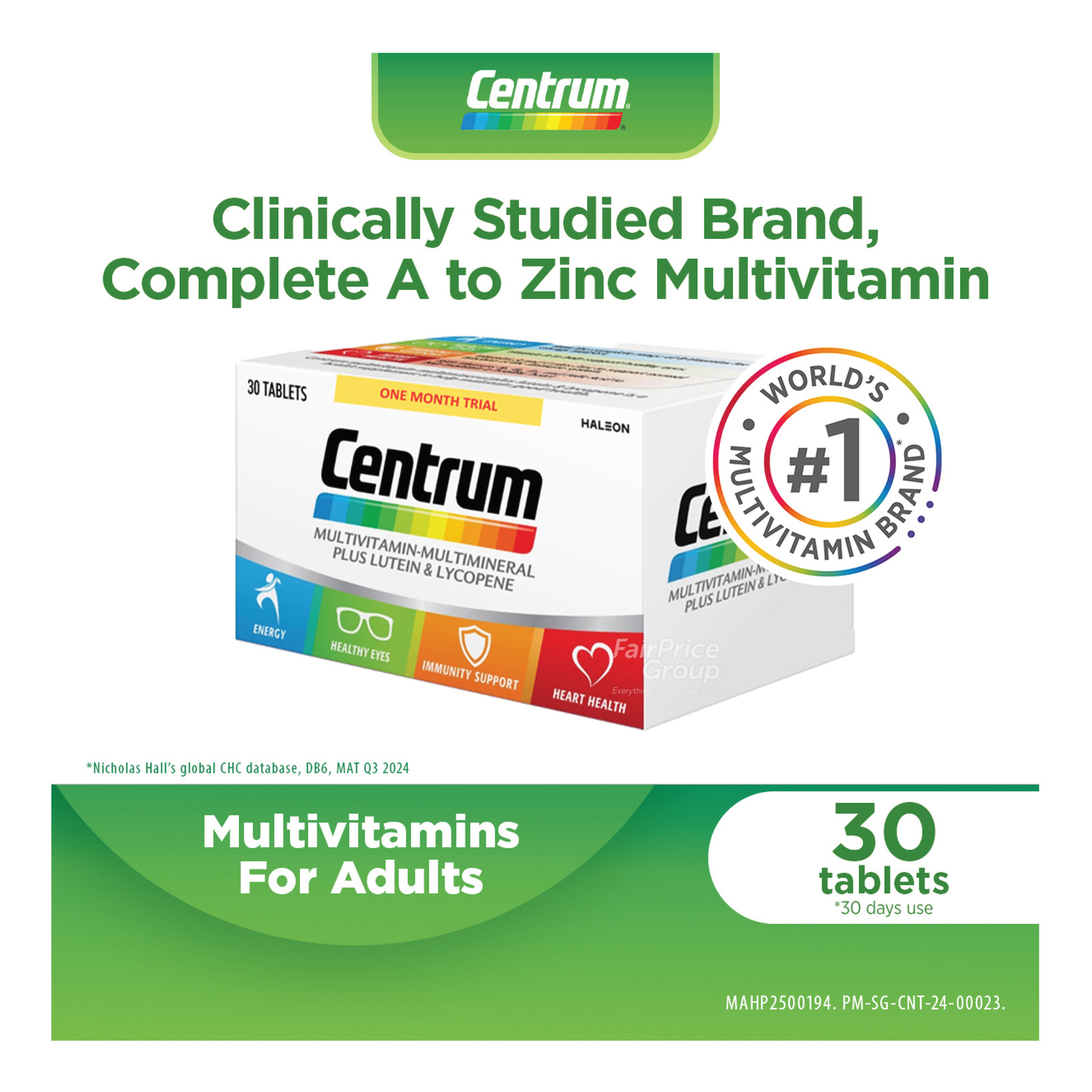 Centrum Advance Multivitamin A-Zinc Tablets | NTUC FairPrice