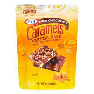 Kraft Caramels Candy Corn Pretzel Bark