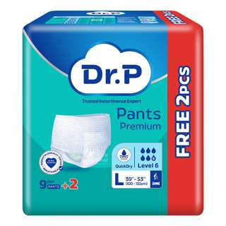 Dr P Premium Adult Diapers Pants - Lv6 (L)