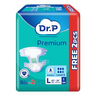 Dr P Premium Adult Diapers Tape - Lv6 (L)