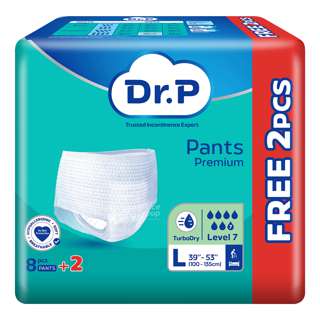 Dr P Premium Adult Diapers Pants - Lv7 (L)