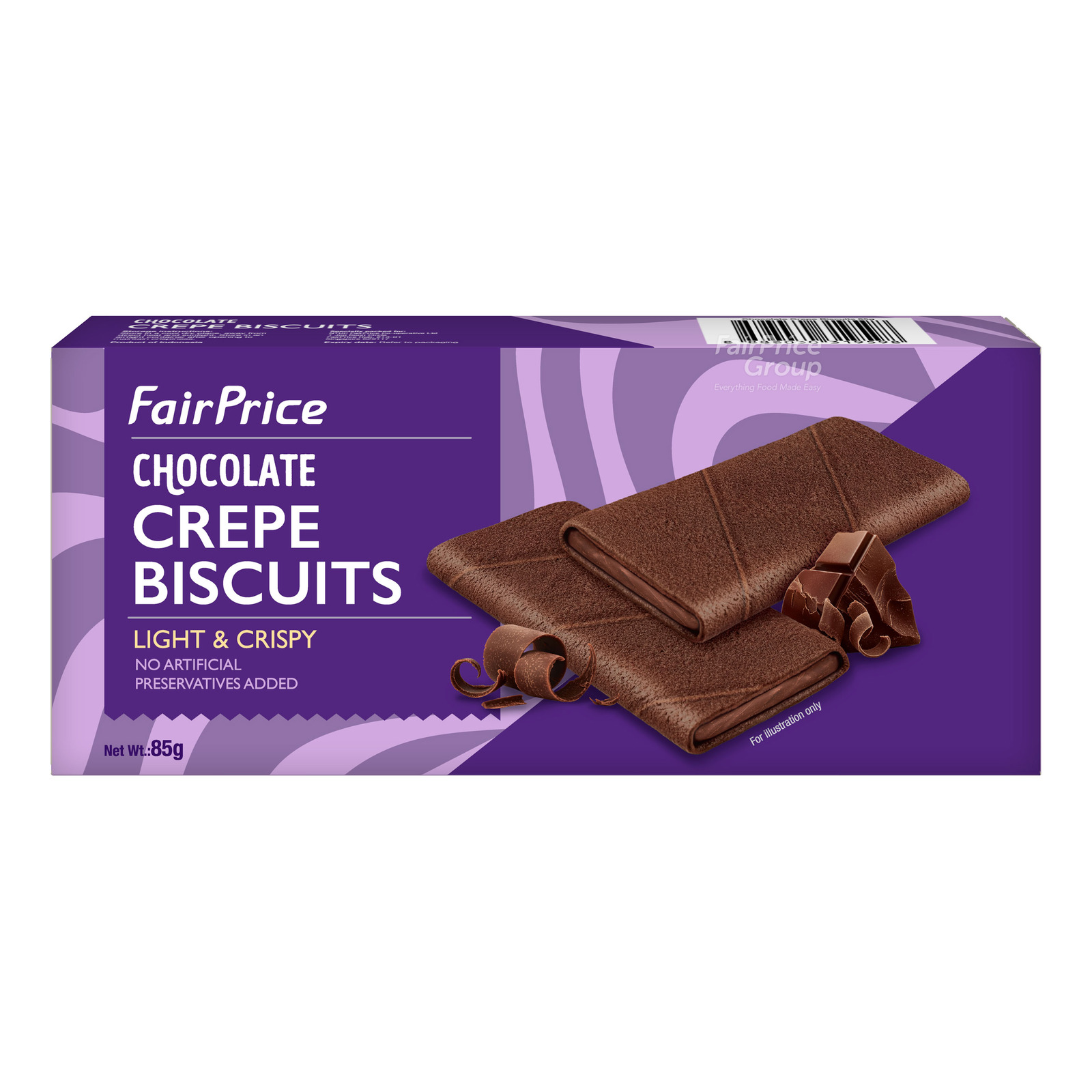 FairPrice Crepe Biscuits - Chocolate | NTUC FairPrice
