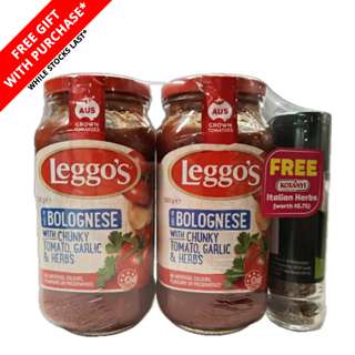 Leggo's Pasta Sauce - Bolognese (Bundle) + Free Kotanyi Herbs