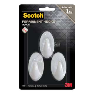 Scotch 3m Permanent Hook - Medium (HR01) Scotch 3m Permanent Hook - Medium (HR01)