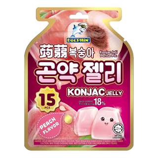 Captain Dolphin Konjac Jelly - Peach Captain Dolphin Konjac Jelly - Peach