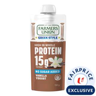 Farmers Union Greek Style High Protein Yogurt Pouch - Vanilla Farmers Union Greek Style High Protein Yogurt Pouch - Vanilla