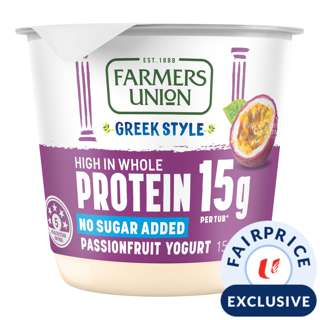 Farmers Union Greek Style High Protein Yogurt Cup - Passionfruit Farmers Union Greek Style High Protein Yogurt Cup - Passionfruit