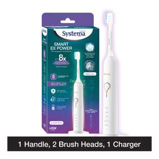 Systema Smart Ex Power Rechargeable Toothbrush - Glacier White Systema Smart Ex Power Rechargeable Toothbrush - Glacier White