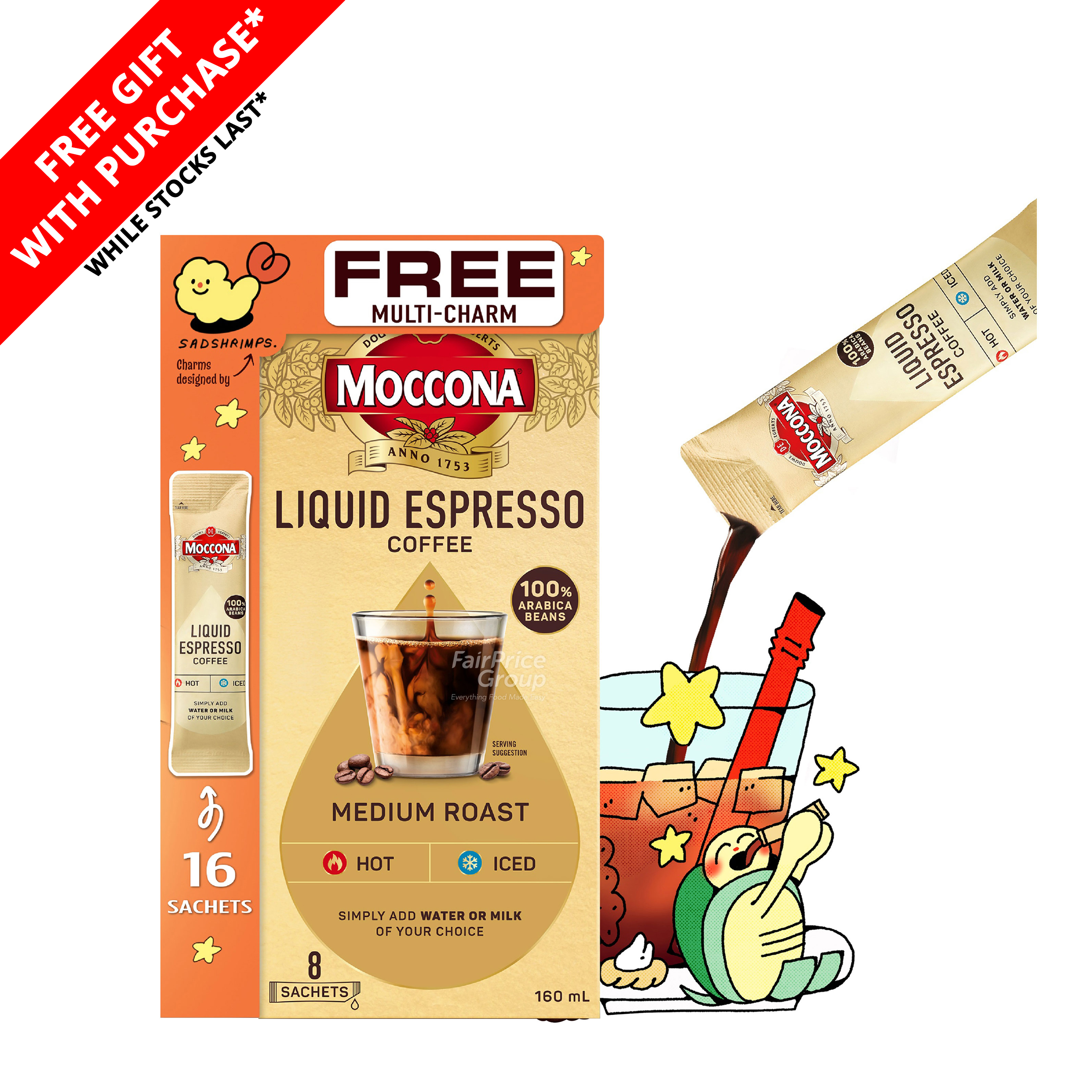 Moccona Liquid Espresso Coffee Medium Roast + GWP | NTUC FairPrice