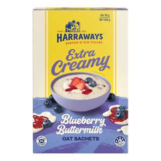 Harraways Oats - Extra Creamy Blueberry & Buttermilk Harraways Oats - Extra Creamy Blueberry & Buttermilk